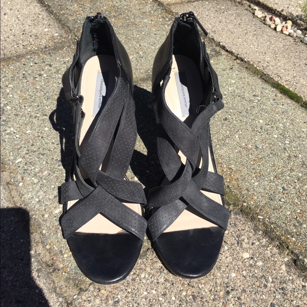 Classiques Entier strappy leather heels size 8